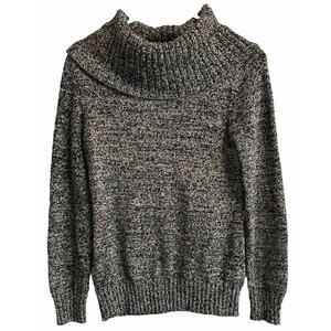 Cowl Neck Knit Sweater Grandpa Fisherman Lauren Ralph Lauren LRL Women's Size S